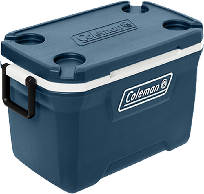 COLEMAN 52 QT, 3-Day Ice Retention, 2-Way Handle, Space Blue Ice Box
