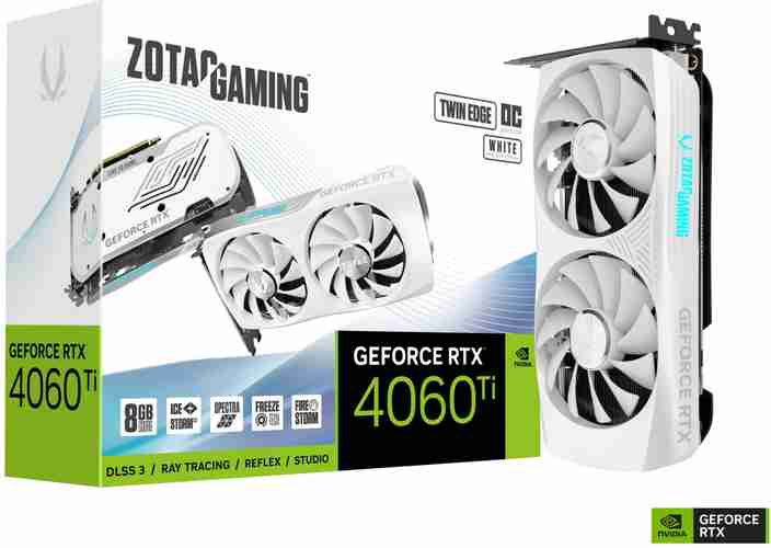 GeForce RTX 4060 Ti 8GB ホワイト 白 ZOTAC GAMING GeForce RTX 4060 Ti 8GB Twin Edge OC White Edition