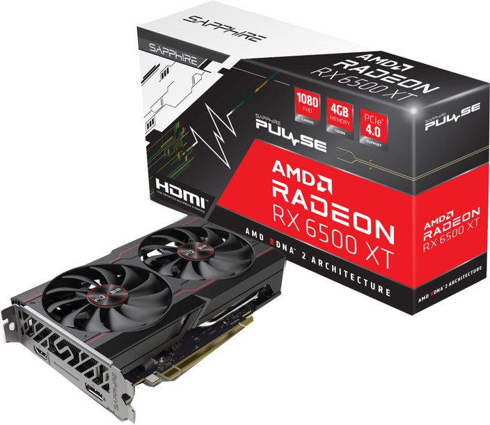 AMD by Sapphire Radeon RX 6500 XT GDDR6 GB AMD Radeon Chipset 64