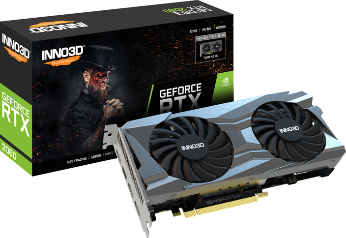 Inno3D GEFORCE RTX 2060 Twin X2 GDDR6 GB NVIDIA Chipset 192 bit