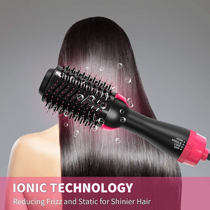 Uniquecartel Hot Air Brush in One Step Hair Dryer and Styler Volumizer  for Straightening