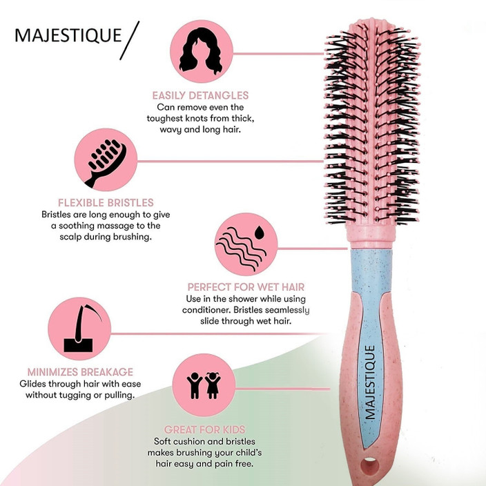 Boar Bristle Brush Best Brush For Child's Curly Hair