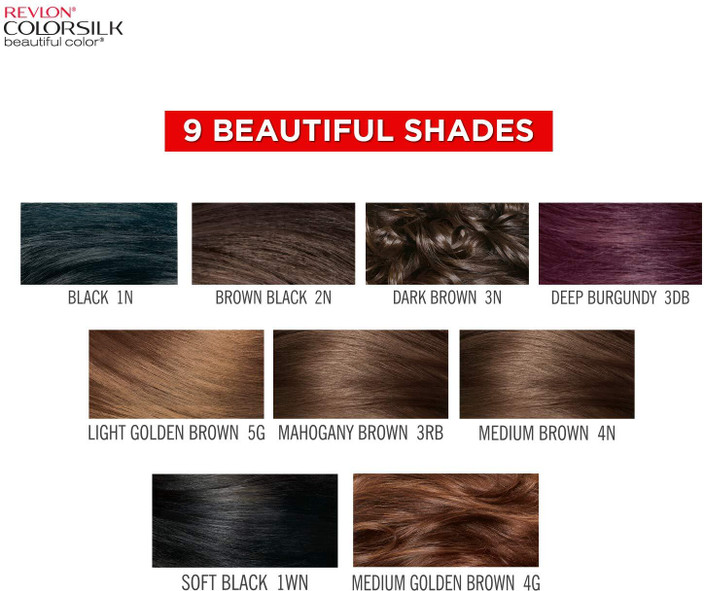 Dark Burgundy Hair Color Chart