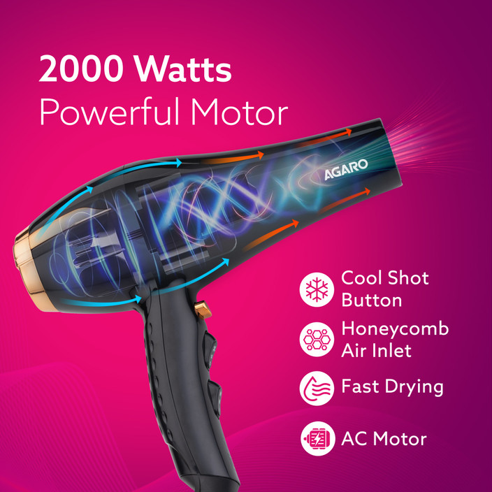 Agaro Weight Of Hair Dryer AGARO HD-1130 Professional Hair Dryer