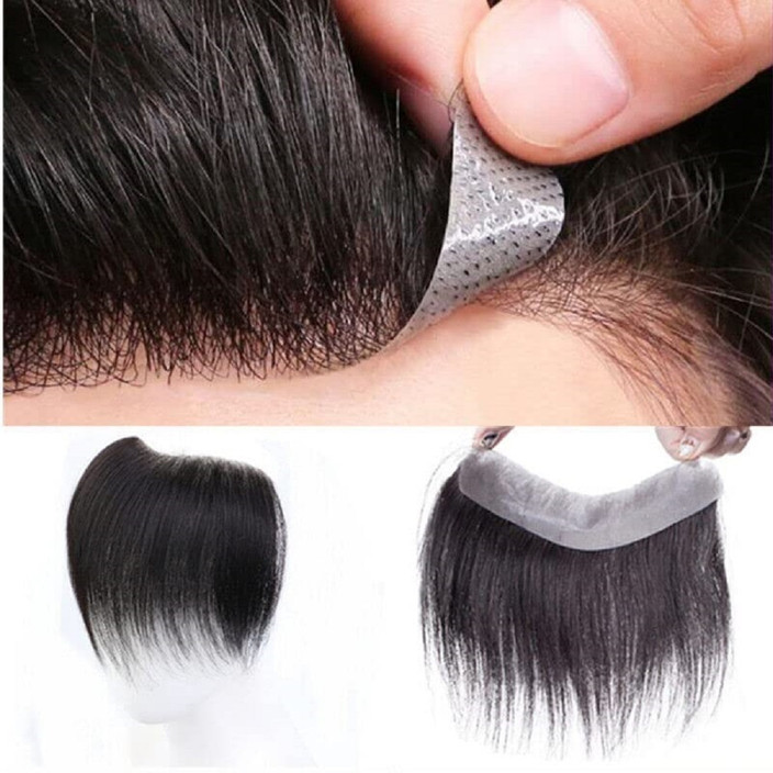 GROWTH Men's Frontline line Toupee 1.5x6 inch with Double sided wig tape  pack of 2 Hair Extension Price in India - Buy GROWTH Men's Frontline line  Toupee 1.5x6 inch with Double sided