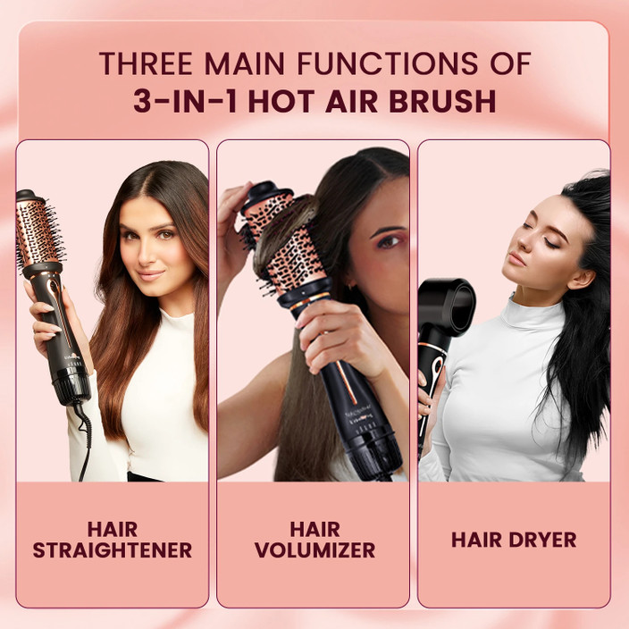Couture Hair Pro Hot Air Straightening Brush Hot Air Brush For