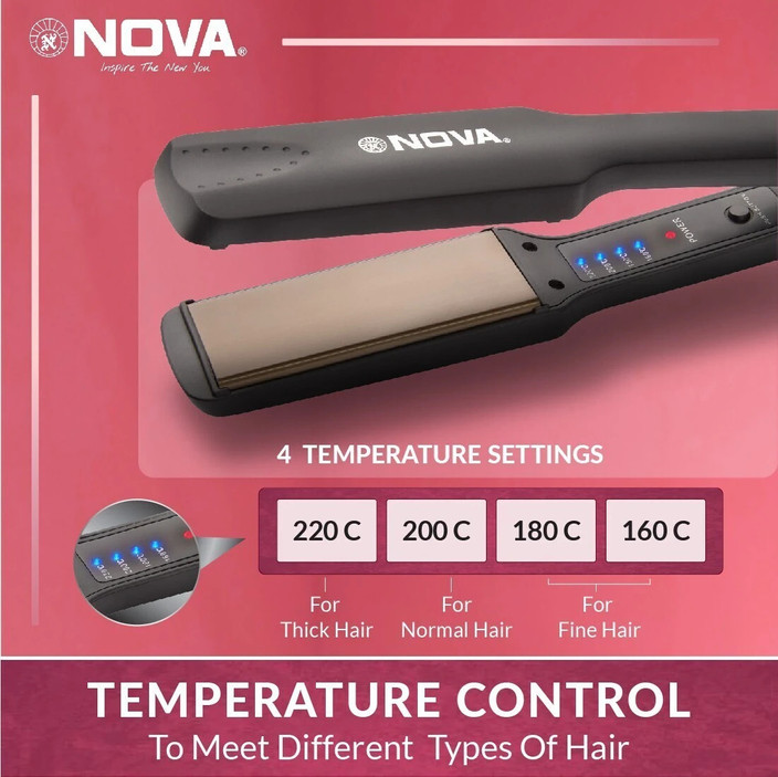 NOVA Temperature Control Professional NHS 860 Hair Straightener
