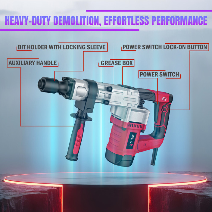 Rh28 101 Ibell Hammer Drill Machine 26mm IBELL IBELL Rotary Hammer