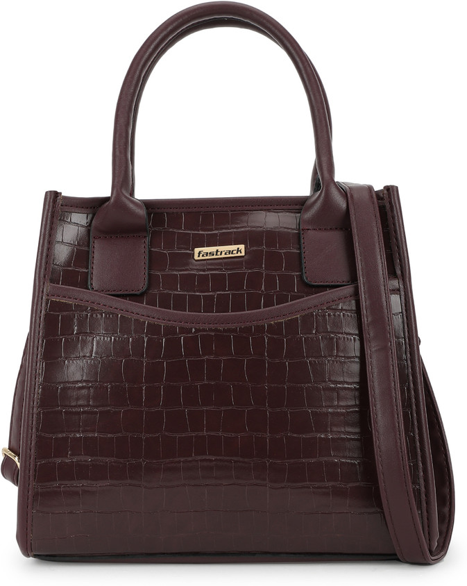 Price Fastrack Leather Bags Fastrack Women Brown Hand-held Bag
