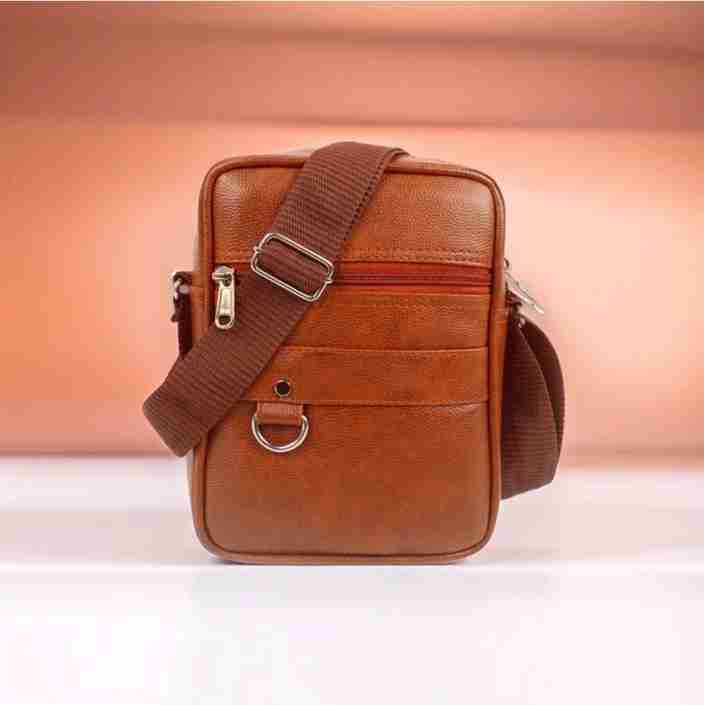 Morius Tan Sling Bag STYLISH MEN AND WOMEN SLING MESSENGER CROSS BODY CHEST  BAG