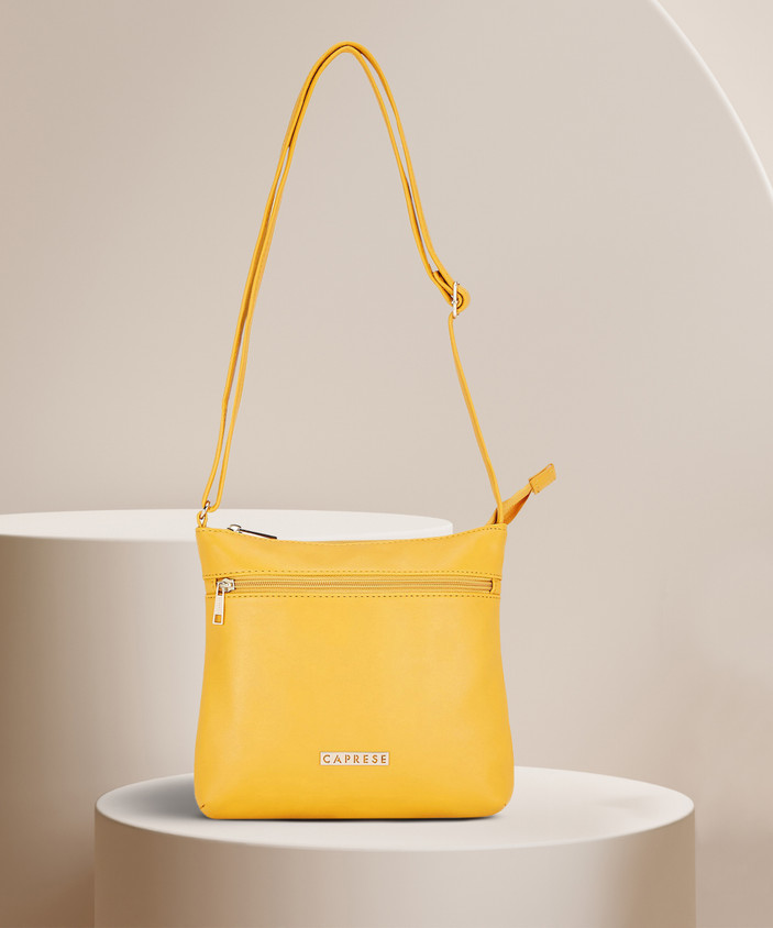 Sling Bag Yellow Handbags Online India Buy Caprese Women Yellow