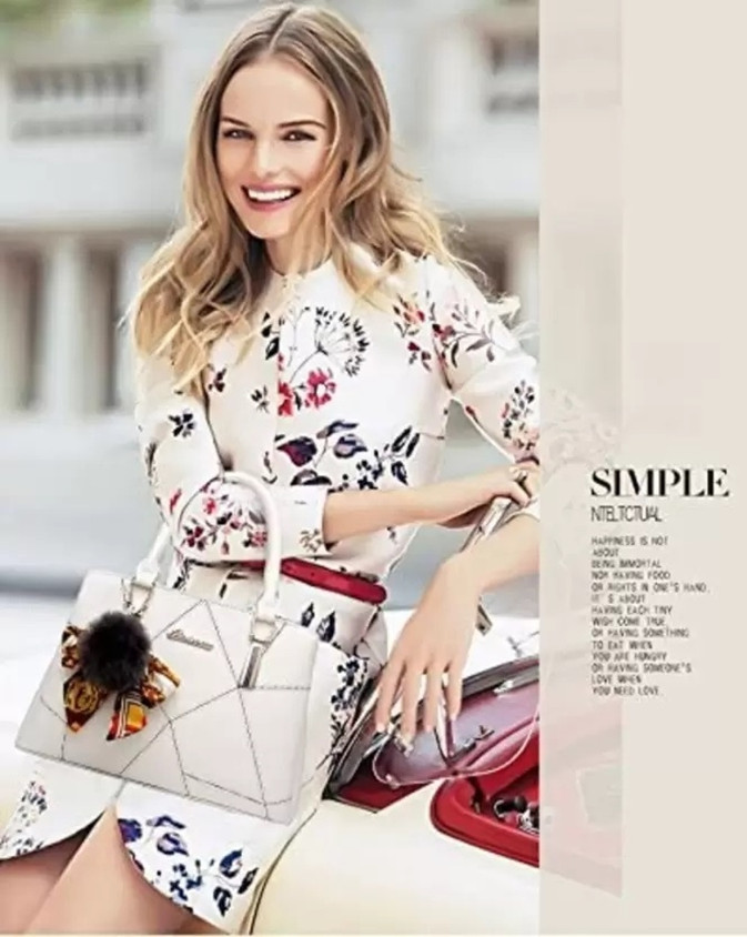 Buy EVOLIC Women Multicolor Hand-held Bag cream Online Best