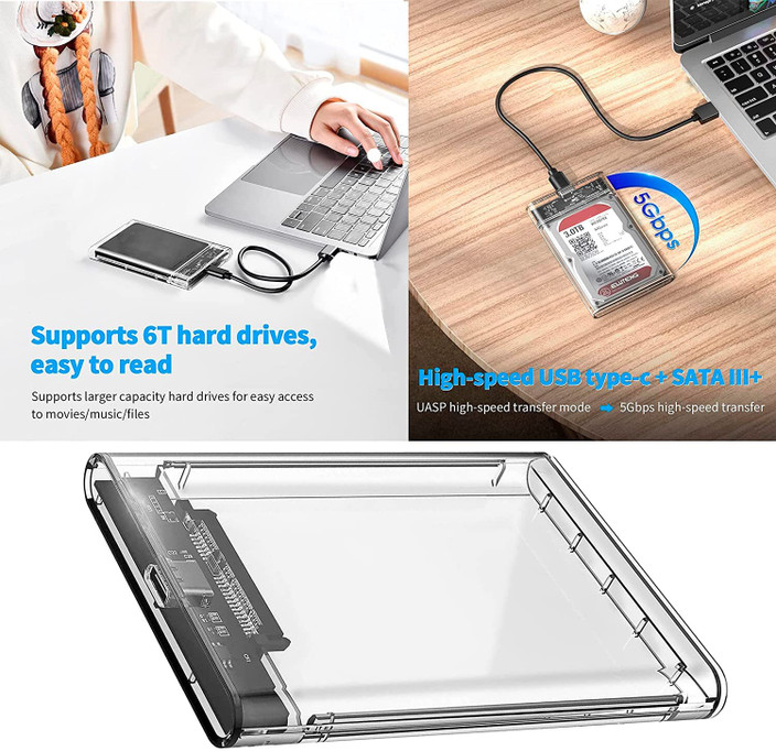 Drive Enclosure High Speed Transfer External Hard Drive Cablet USB