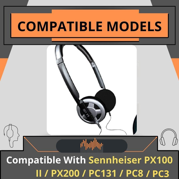 Crysendo Headphone Cushion For Sennheiser PX100II/PX 200/PC3/PC131