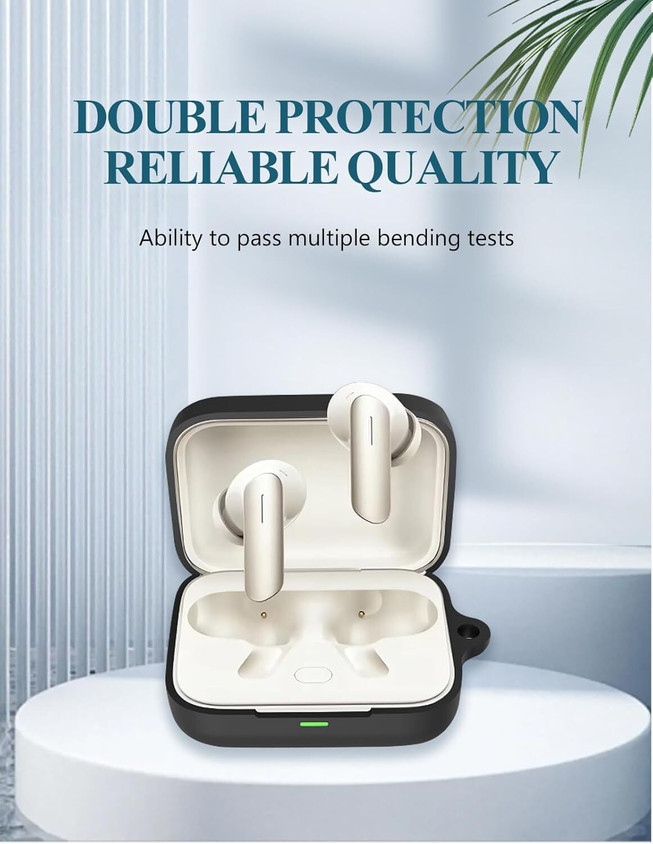 CRUIC Silicone Velcro Earbuds Case For Realme Buds Air Silicone