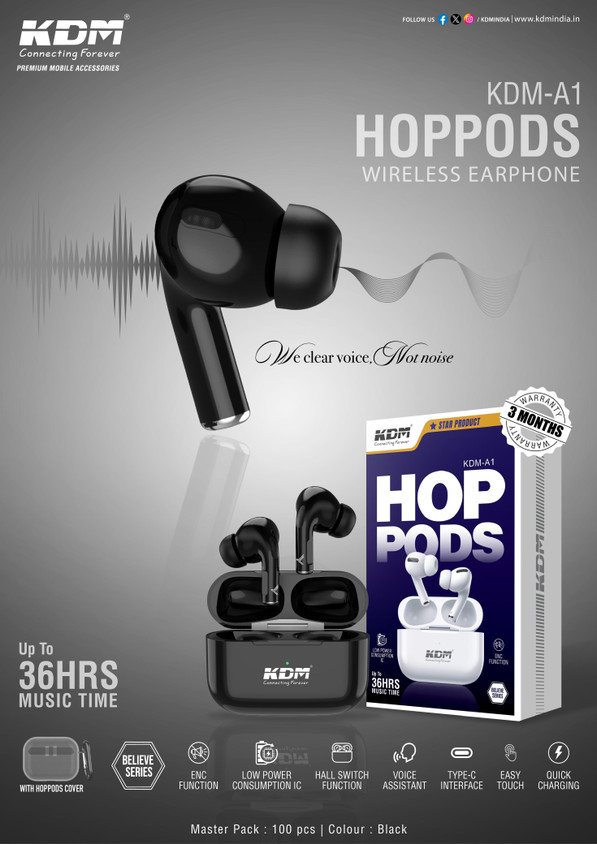 Kdm Bluetooth Kdm Thunder Beat Bluetooth Earbuds Kdm Headphones In