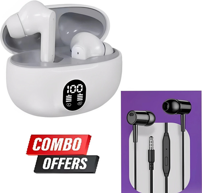 Pb Enterprises Airdrops pro White wireless bluetooth earbuds
