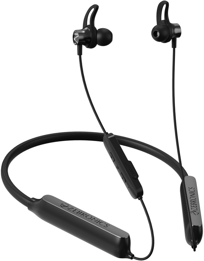Zebronics Headphones Zebronics Wireless Neckband Bluetooth