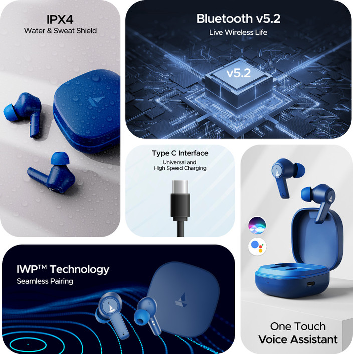 Headphones Boat Airdopes 411 Case Cover Wireless Headphones Boat