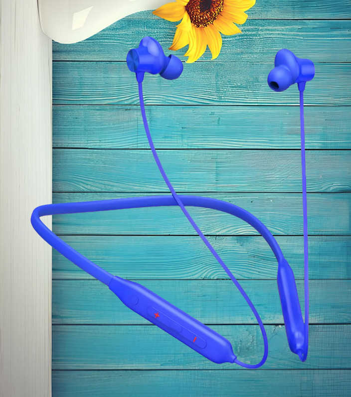 80Hours Playtime Wireless Fast Charging Neckband headphones  Earphone N5 Bluetooth