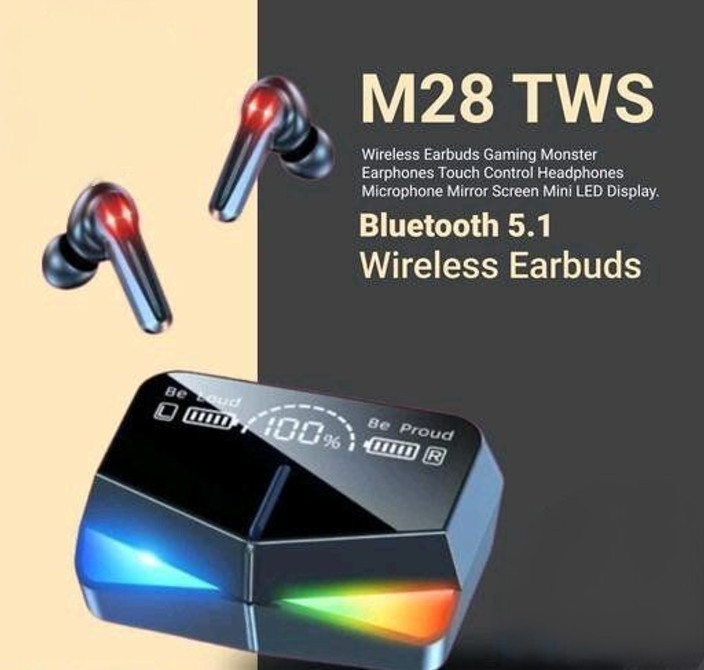Wireless Earbuds Good Lightweight Headphones Seashot M -28 Gaming