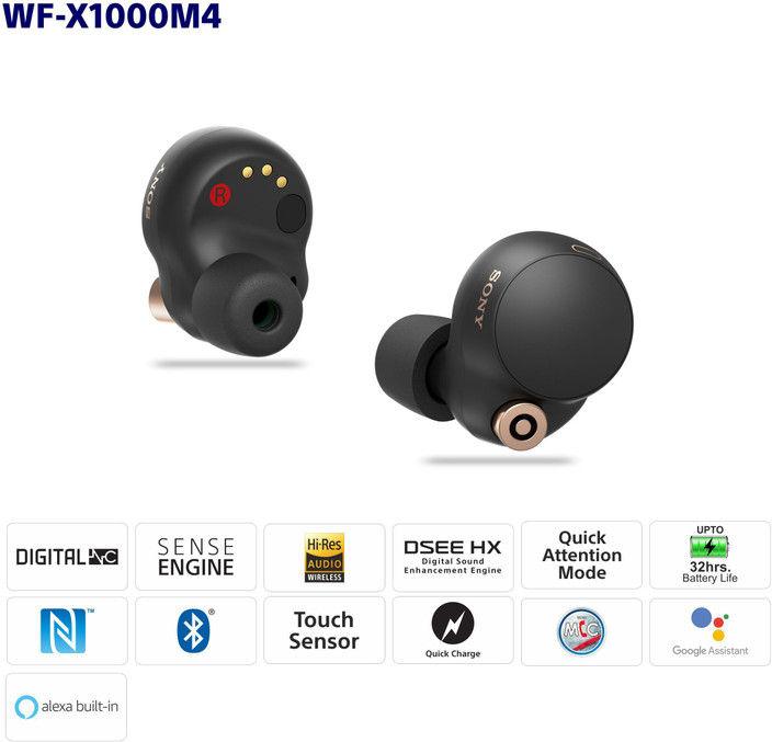 SONY WF-1000XM4 with 36 Hrs Playtime and Industry Leading SONY WF-1000XM4 with 36 Hrs Playtime and Industry Leading