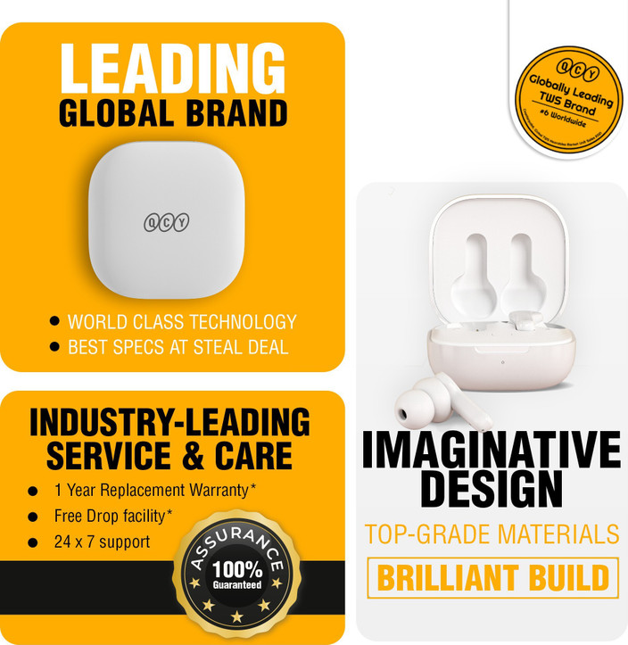 Earphone Qcy T3 Vs Redmi Airdots QCY T13, 40H Playback, 3D Sound