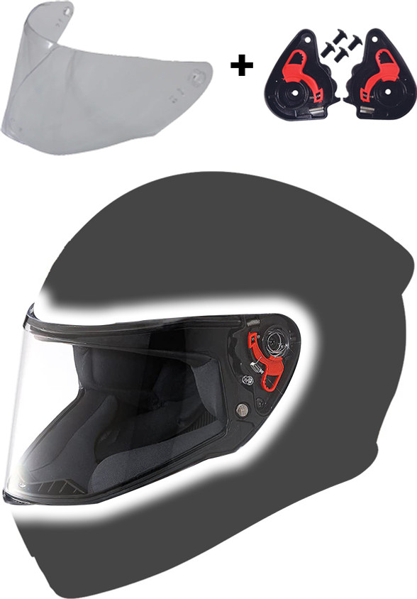 Mirror Visor Studds Helmet Black Visor Motorbike Helmet Studds