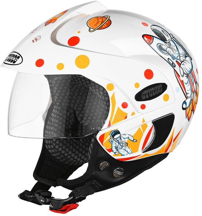 STUDDS Marshall Kids D2 Open Face Kids Helmet for Boy's Motorbike