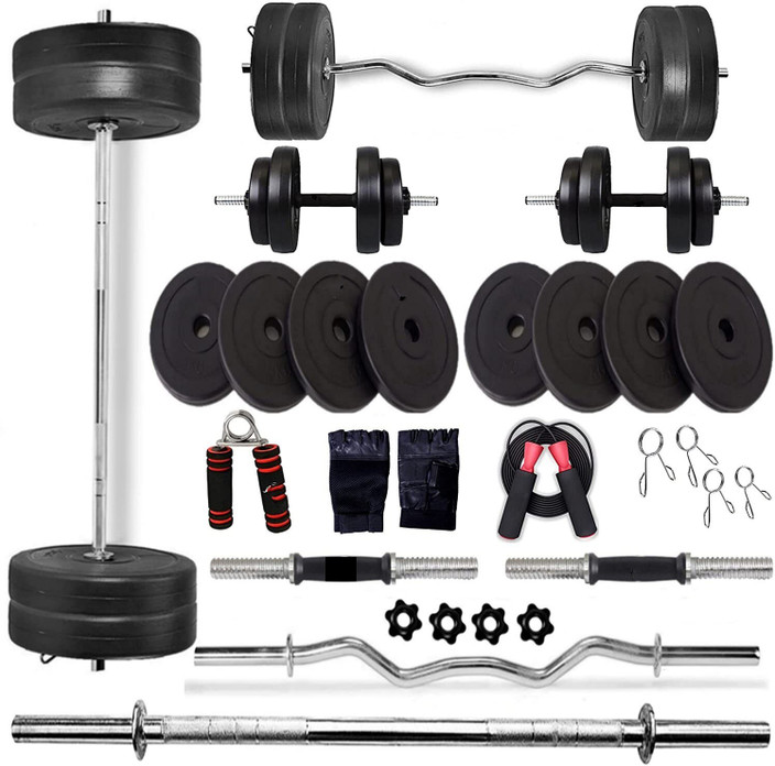 Pvc Home Gym Set With Bench Flipkart JMB 30 Kg PVC HOME GYM KIT
