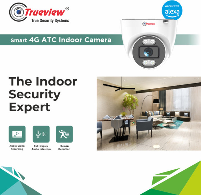 Indoor Cam Good House Cameras Trueview T18185 Smart 3MP 4G Dome