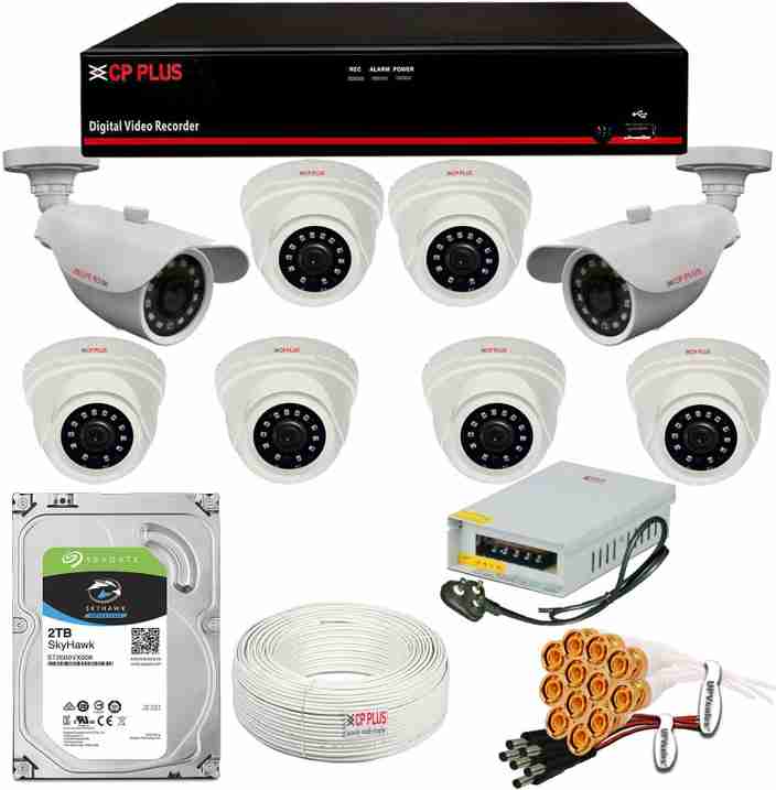 Video Recorder Price Of Cp Plus Channel Dvr CP PLUS Channel Megapixel CCTV Combo Set (8Ch Full HD DVR