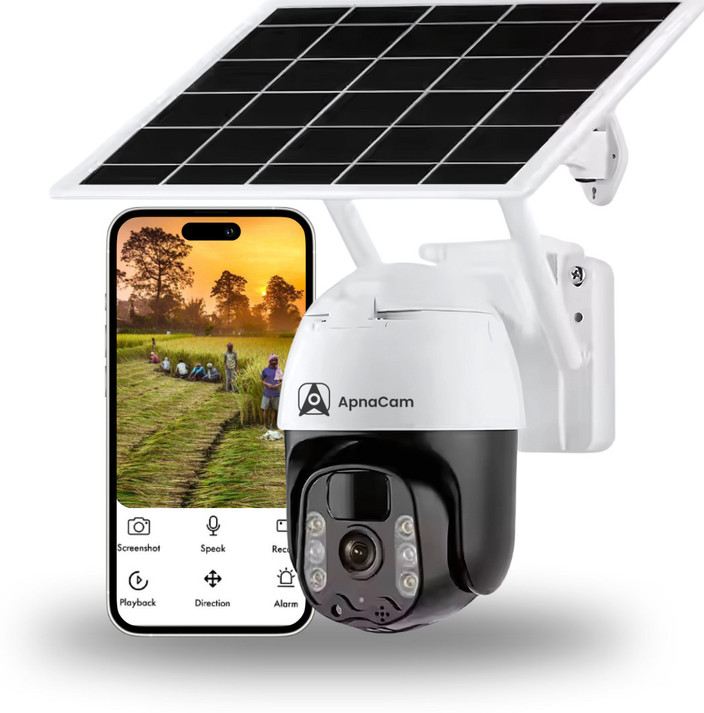 ApnaCam 5MP Solar CCTV Camera – Wireless Security with Night - Main Image