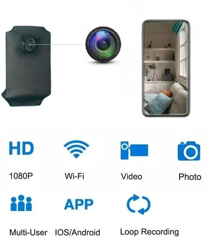 Small Camera Spy Mini Camera 1080P WiFi, Hidden Camera With Motion