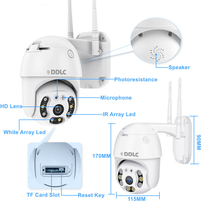 Maizic Smarthome Motion Activated Camera With Sd Card Cctv