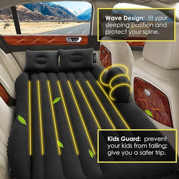 UBRON Car Inflatable Sofa With pillow and Air pump Use For