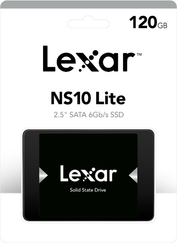 Lexar NS10 Lite 120 GB Laptop, Desktop Black SATA III