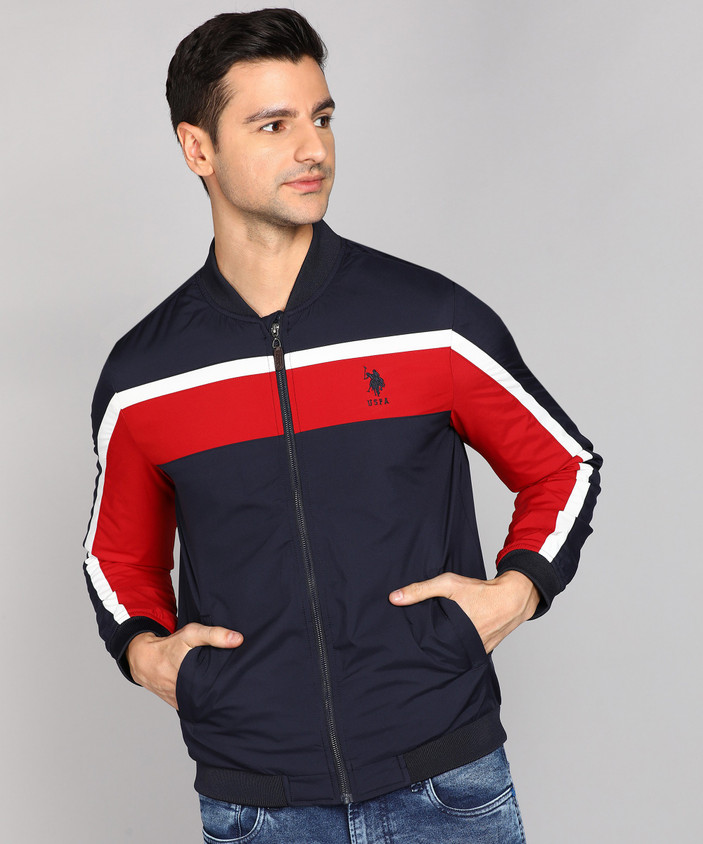 Polo Assn Flipkart Bomber Jacket POLO Full Sleeve Colorblock Men