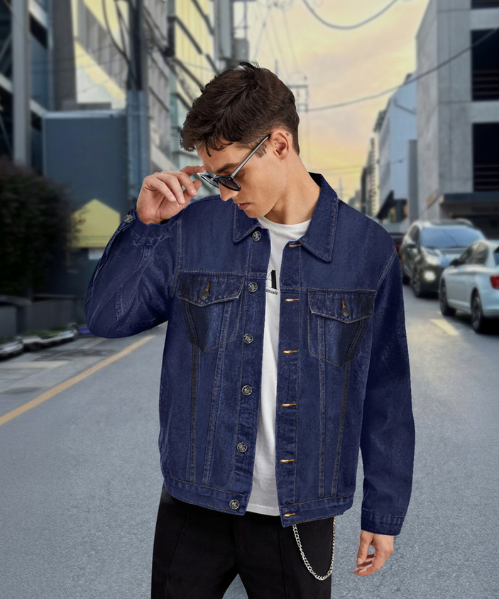 For Men Blue Denim Jacket Price Buy Winter Blue Denim Jacket For