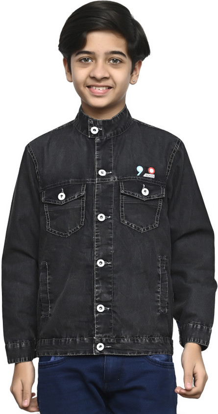 Jeans Jacket For 14 Year Boy Sunday Casual Full Sleeve Solid Boys