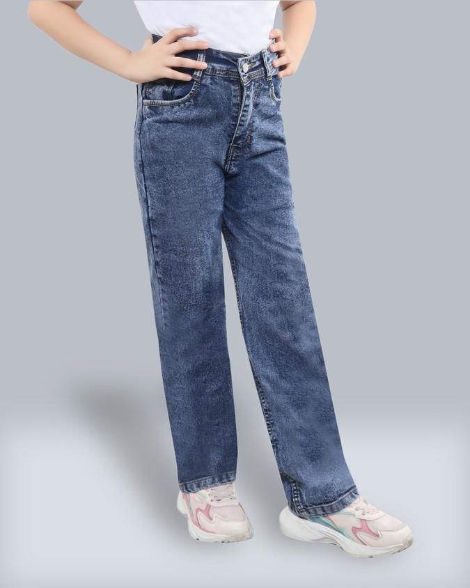 Flipkart Jeans Boyfriend Snow Black High Fame Straight Fit Girls