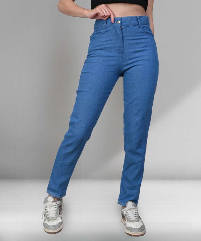 Maniere Creations Boyfriend Women Blue Jeans