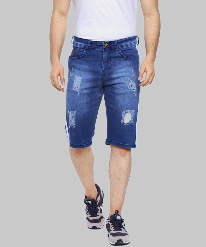 Flipkart Dark Blue Denim Shorts Mens CAMPUS SUTRA Solid Men Denim