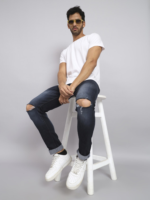 linaria Slim Men Dark Blue Jeans