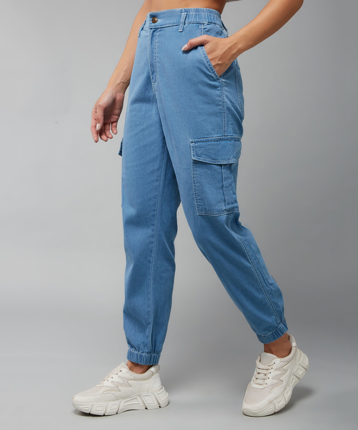 DOLCE CRUDO Jogger Fit Women Blue Jeans Buy DOLCE CRUDO Jogger