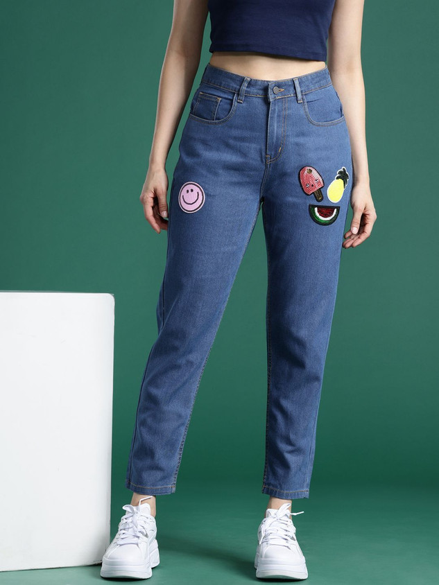 Dressberry Boyfriend Women Blue Jeans