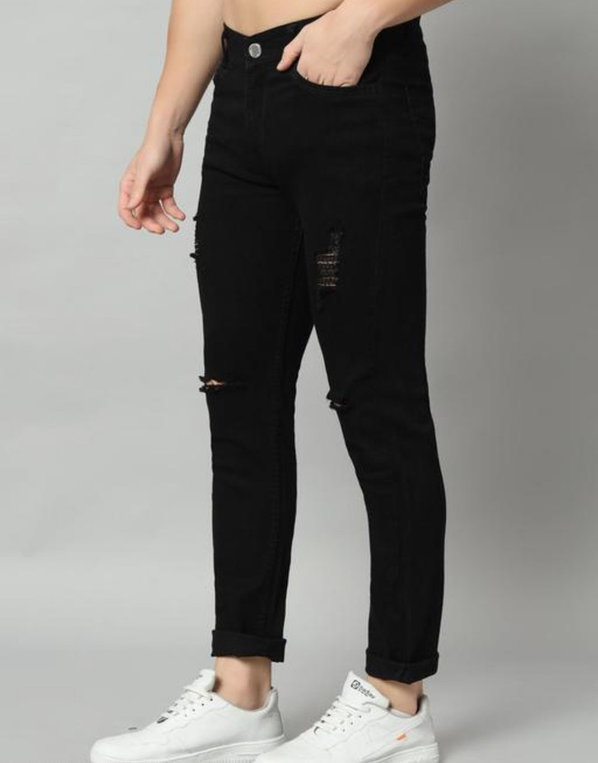 KAZAMAJEANS Relaxed Fit Men Black Jeans