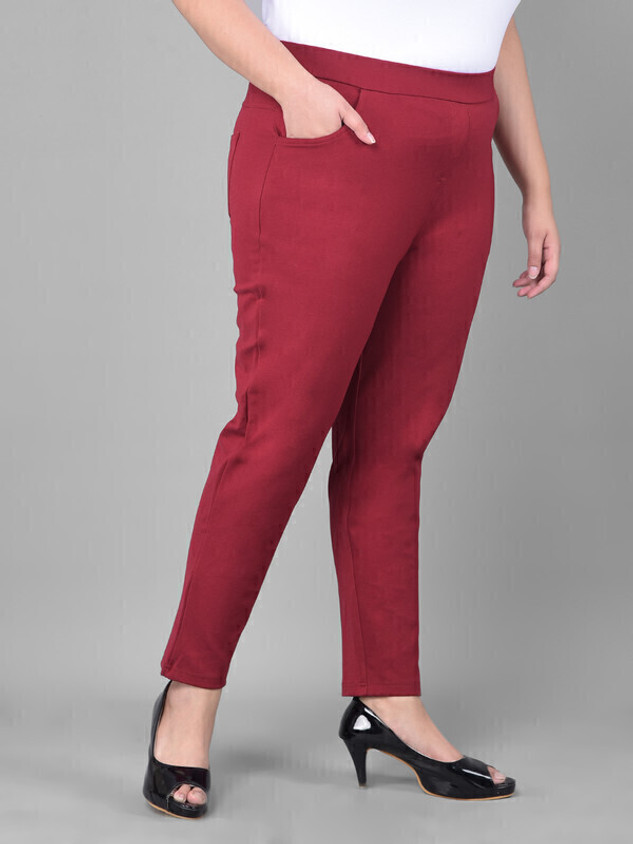 Comfort Lady Fashion Jeggings Comfort Lady Maroon Jegging Price In
