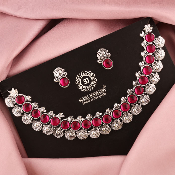 brado jewellery Brass Gold-plated Silver, White, Pink Jewellery