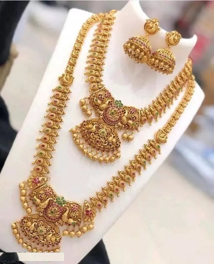 Gold Necklace Set Flipkart Artificial Jewellery Alloy Gold